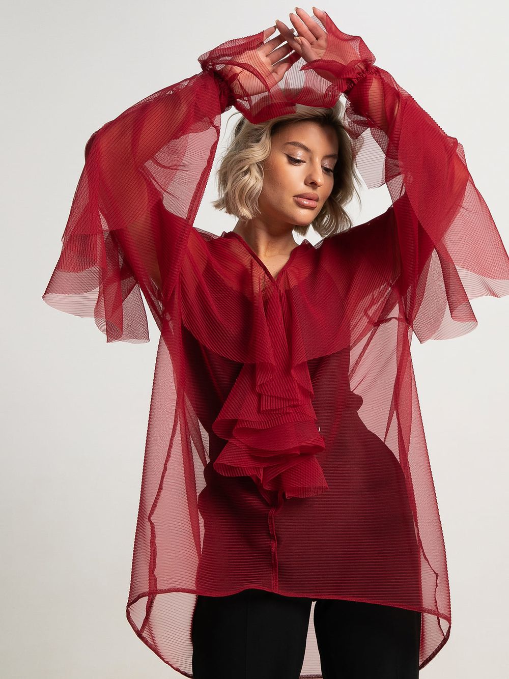 Блуза Диантус (красная) Б15547-39М LT Collection