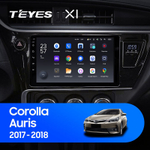 Teyes X1 9" для Toyota Corolla 2017-2018