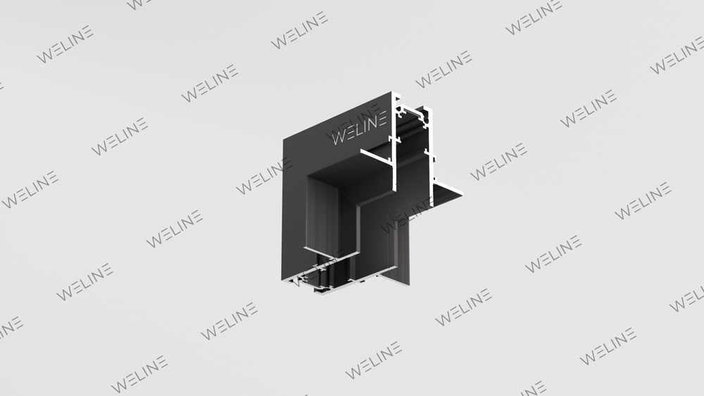 Соединитель угловой вертикальный для трека "Weline Встраиваемый"