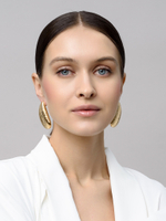 Серьги "Wavy wing" Gold