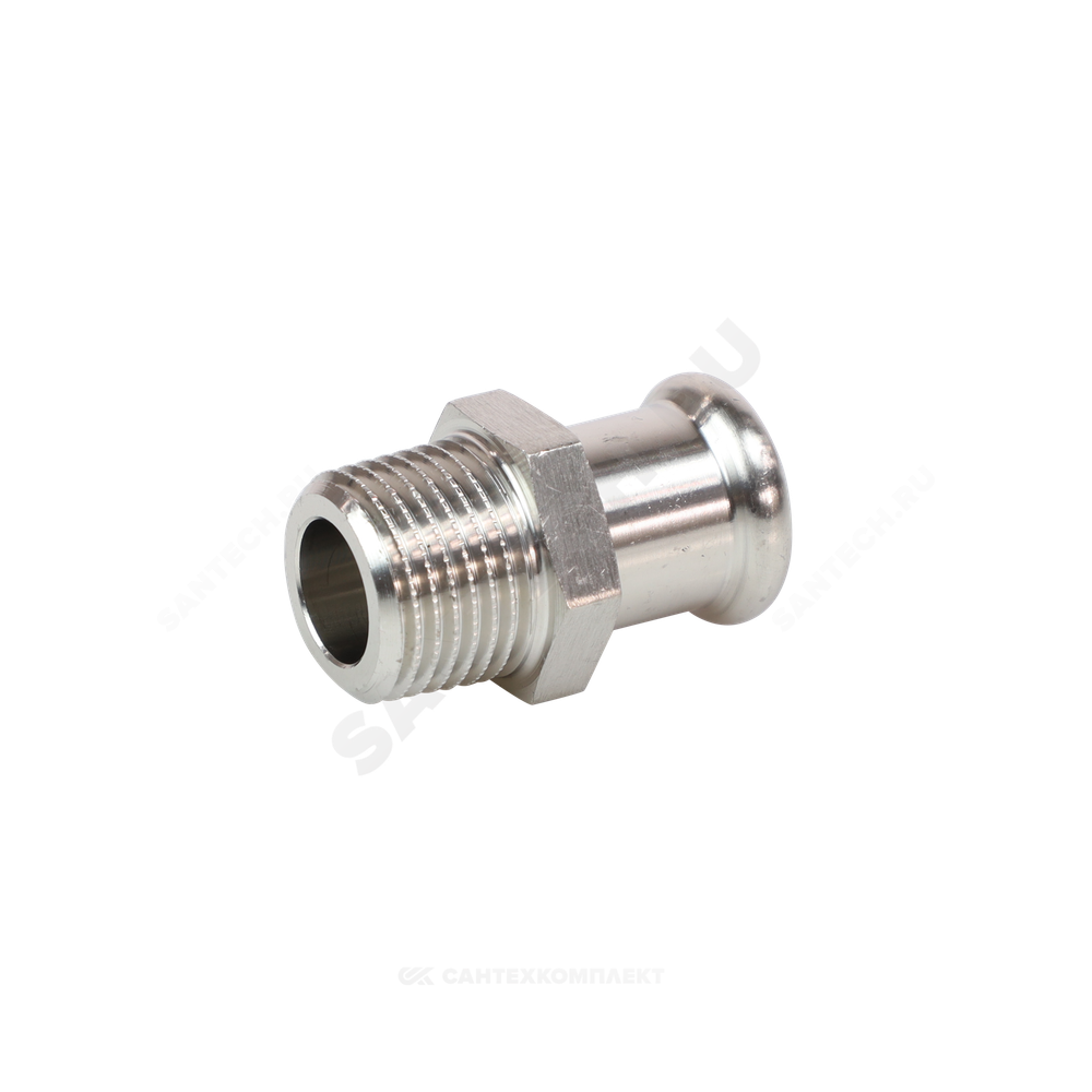 Муфта сталь нерж AISI 316L Дн 15х1/2" Ру16 пресс/НР Inoxpres RM 187102015