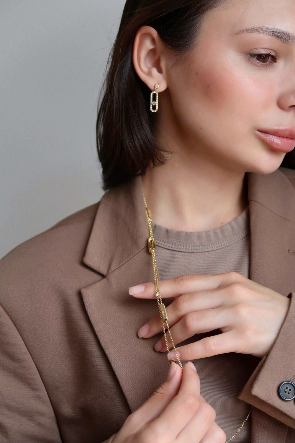 Бодичейн сотуар в цвете золото 1.6 м