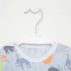 Боди детское, цвет серый/ленивцы, рост 62 см