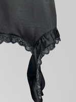 Юбка Talantova короткая атласная с отделкой кружевом и рюшами