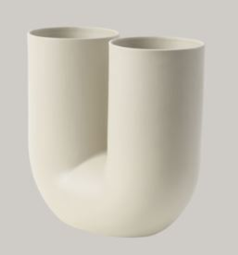 Ваза MUUTO фарфор/sand 263х129х274h коллекция Kink