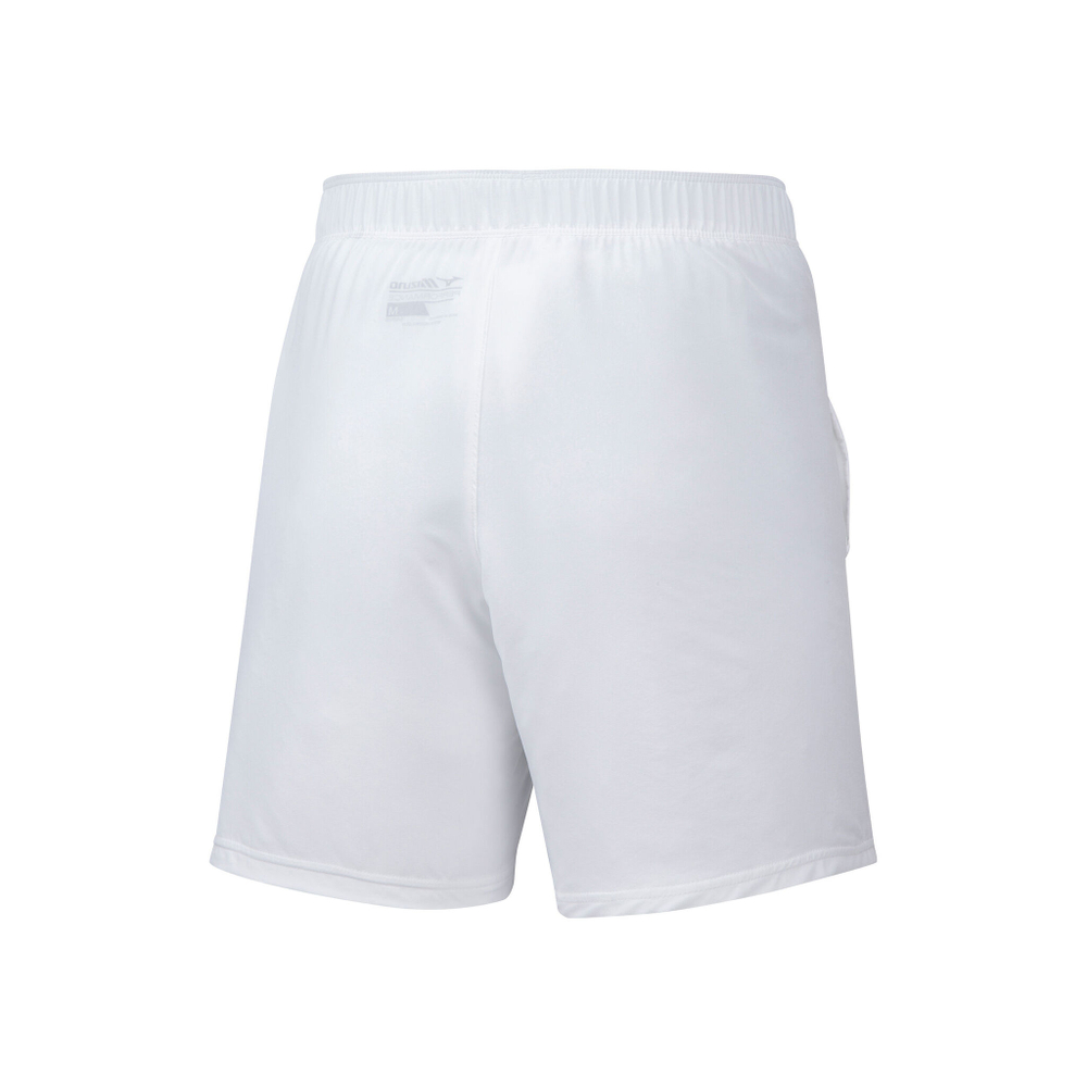 Мужские теннисные шорты Mizuno Flex 8in Shorts Men - White, Silver