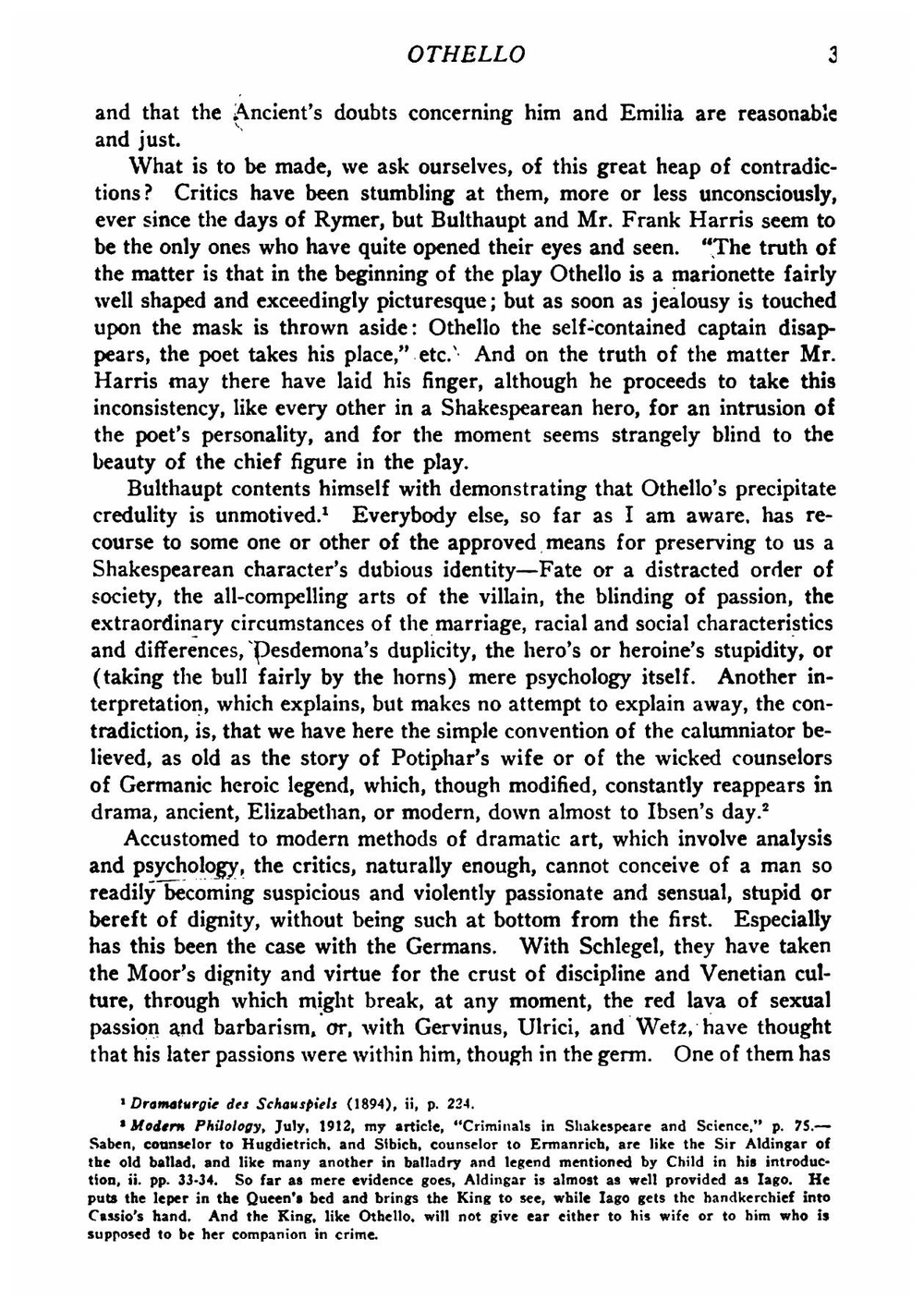 Othello: An Historical and Comparative Study | Elmer Edgar Stoll