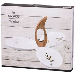 МЕНАЖНИЦА BRONCO "MEADOW" 3-СЕКЦИИ С РУЧКОЙ 27*24*2,5 СМ (КОР=12ШТ.)