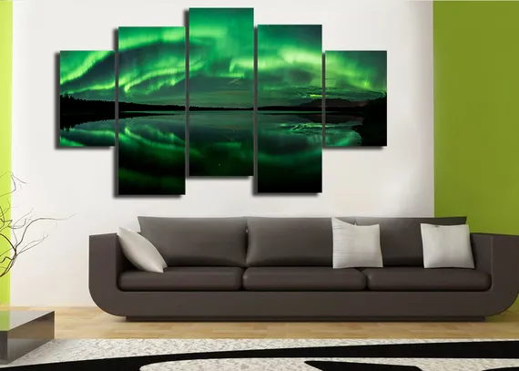 Модульная картина " Северное сияние"