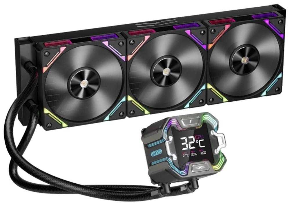 Кулер 1STPLAYER X-360-BK черный