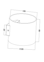 Настенный светильник (бра) Technical C066WL-01B