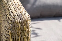 "Кальяри" лаунж-зона из искусственного ротанга (гиацинт), цвет соломенный