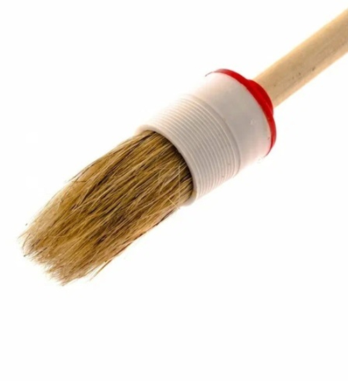 Кисть круглая № 4 (25 мм), натуральная щетина, деревянная ручка MTX