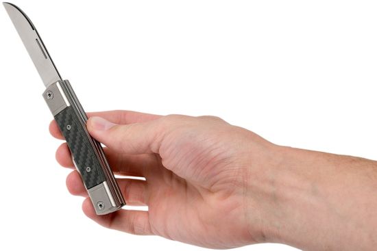 Складной нож Lion Steel "BestMan" L/BM13 CF c клинком из стали Böhler M390 Microclean®, рукоять карбон