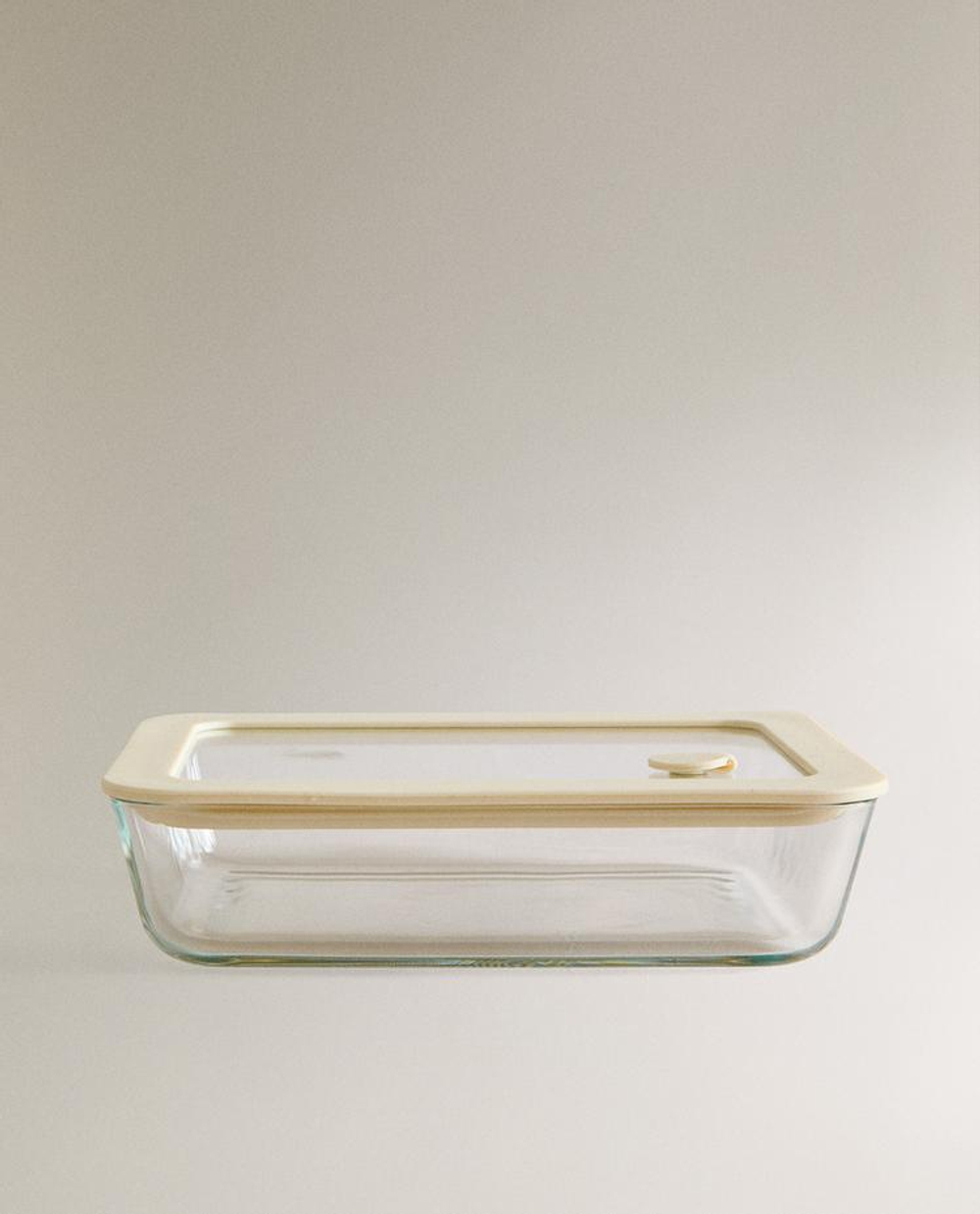 ZARA HOME ГЕРМЕТИЧНЫЙ КОНТЕЙНЕР ДЛЯ ЕДЫ ЕМКОСТЬЮ 700 МЛ, КРЕМОВЫЙ