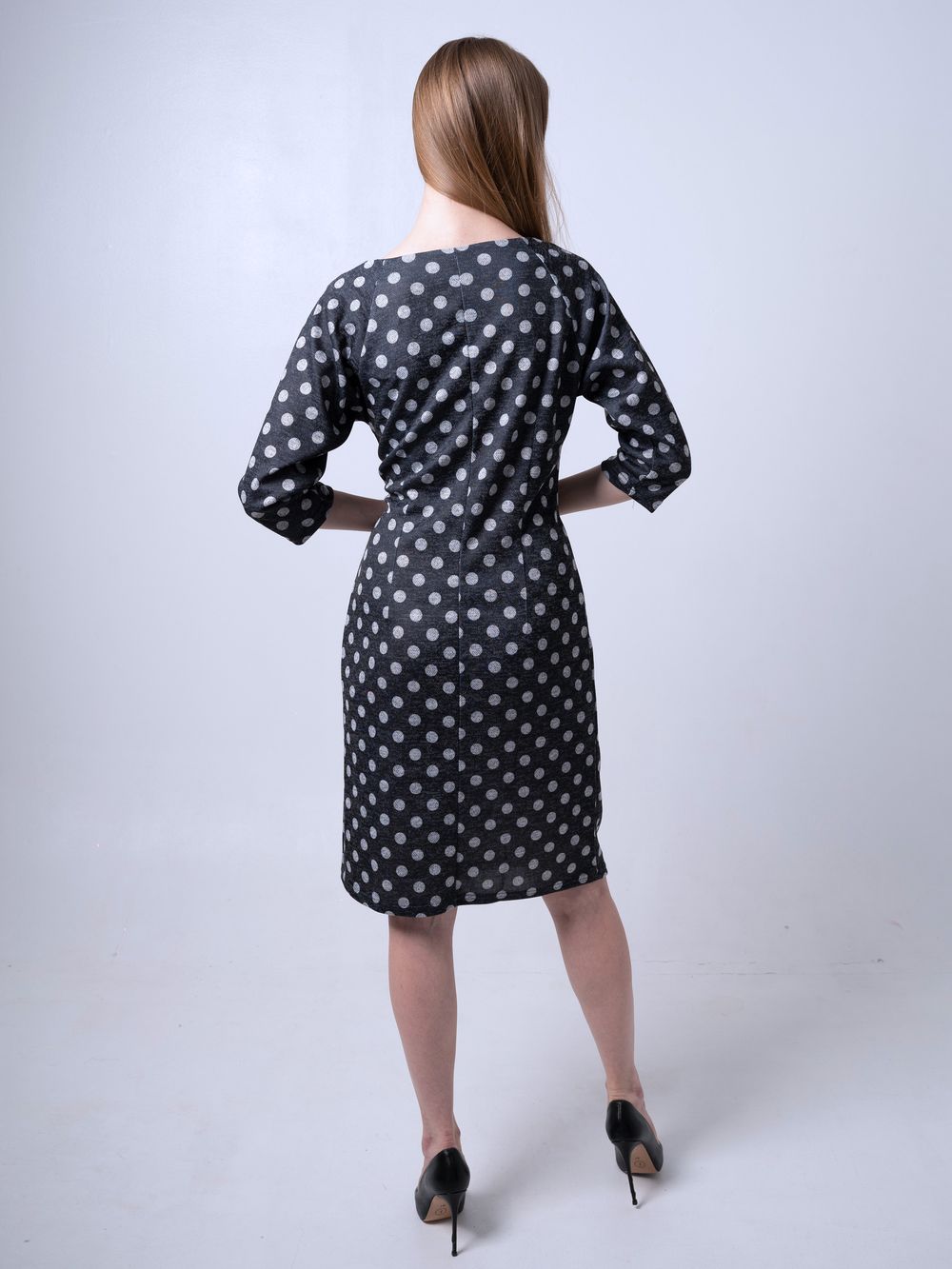 С-323 Платье трикотажное офисное