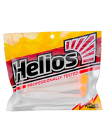 Виброхвост Helios Jumbo 4,95"/12.5 см White RT 5шт. (HS-7/1-003)