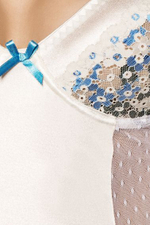 Корсет с пажами для чулок и трусиками Angel (Размер: M-L) (Цвет: белый)