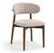 Стул Ando бежевый, ножки орех