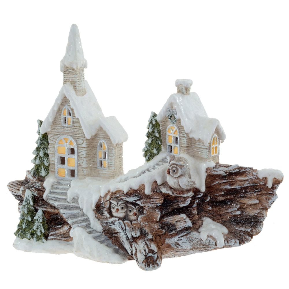 GAEM Фигурка декоративная "Домик" (подсветка, 3xAAA), L66 W23 H48 см