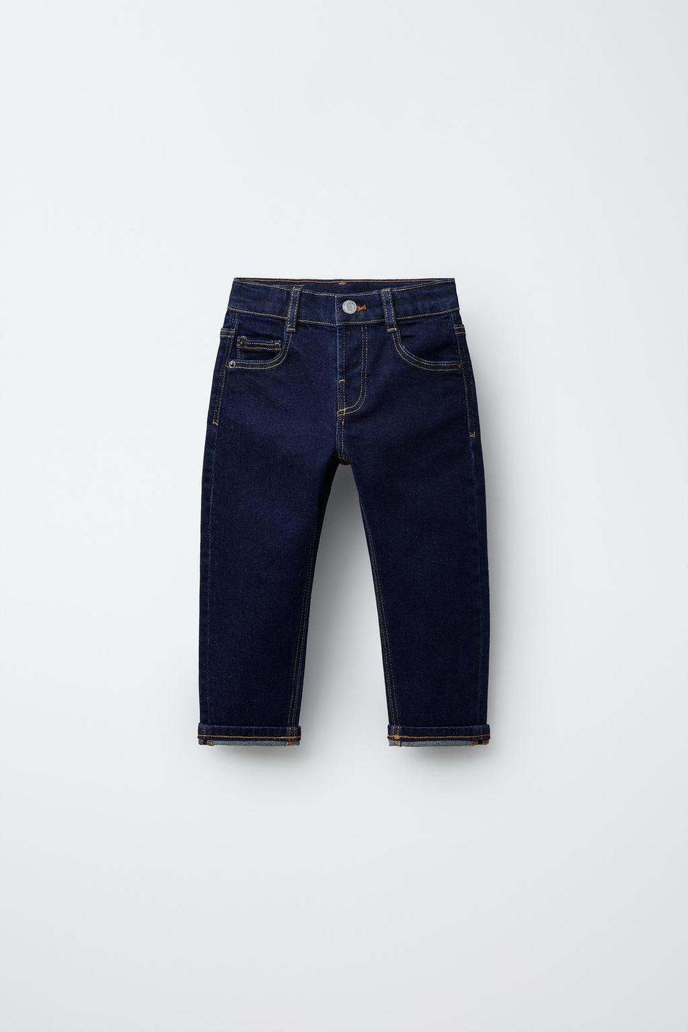 ZARA ДЖИНСЫ ПРЯМОГО КРОЯ, СИНИЙ