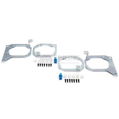 Рамки для Toyota Land Cruiser 200 (2015 - 2021 г.в.) (Галоген) (4 модуля) на 3/5R