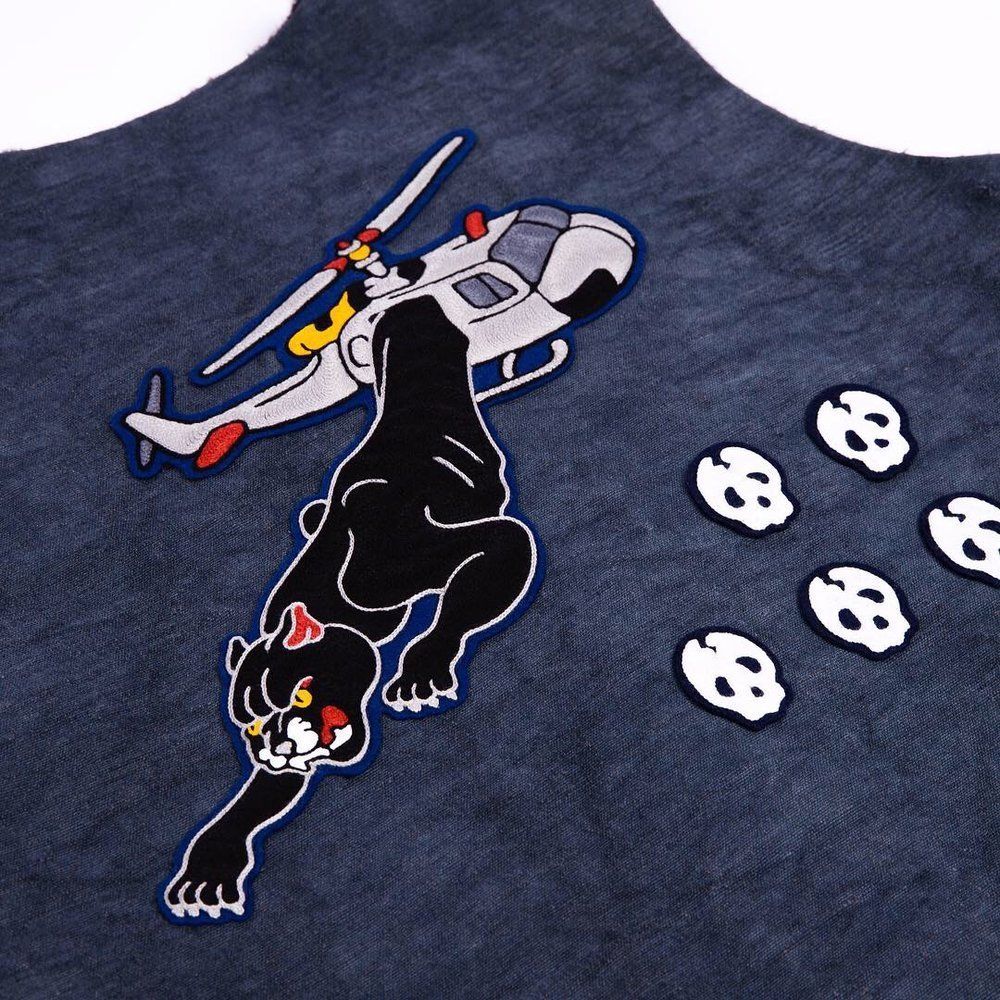 Жилет Canvas Alpaca with chain stitch