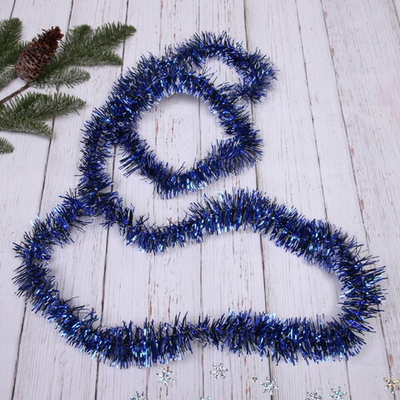 Мишура 2 м 5 см «Метелица», Синий