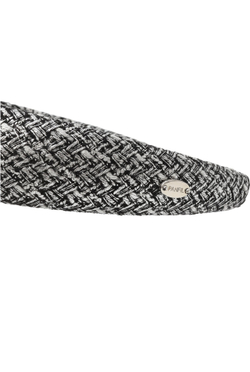 Ободок из серебристого твида