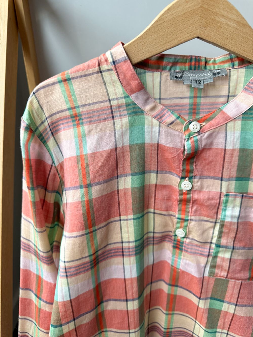 Хлопковая рубашка Bonpoint, 152