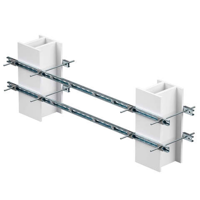 Обжимной комплект монтажных профилей тип 3 , крепление к двум стойкам размерами 350 на 440 мм , длина  профиля 1000 мм , длякрепления 2 оболочек одного типоразмера винтами din 84 M6X40 8 шт. , горячеоцинкованный