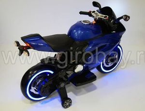 Детский электромотоцикл River Toys A001AA синий