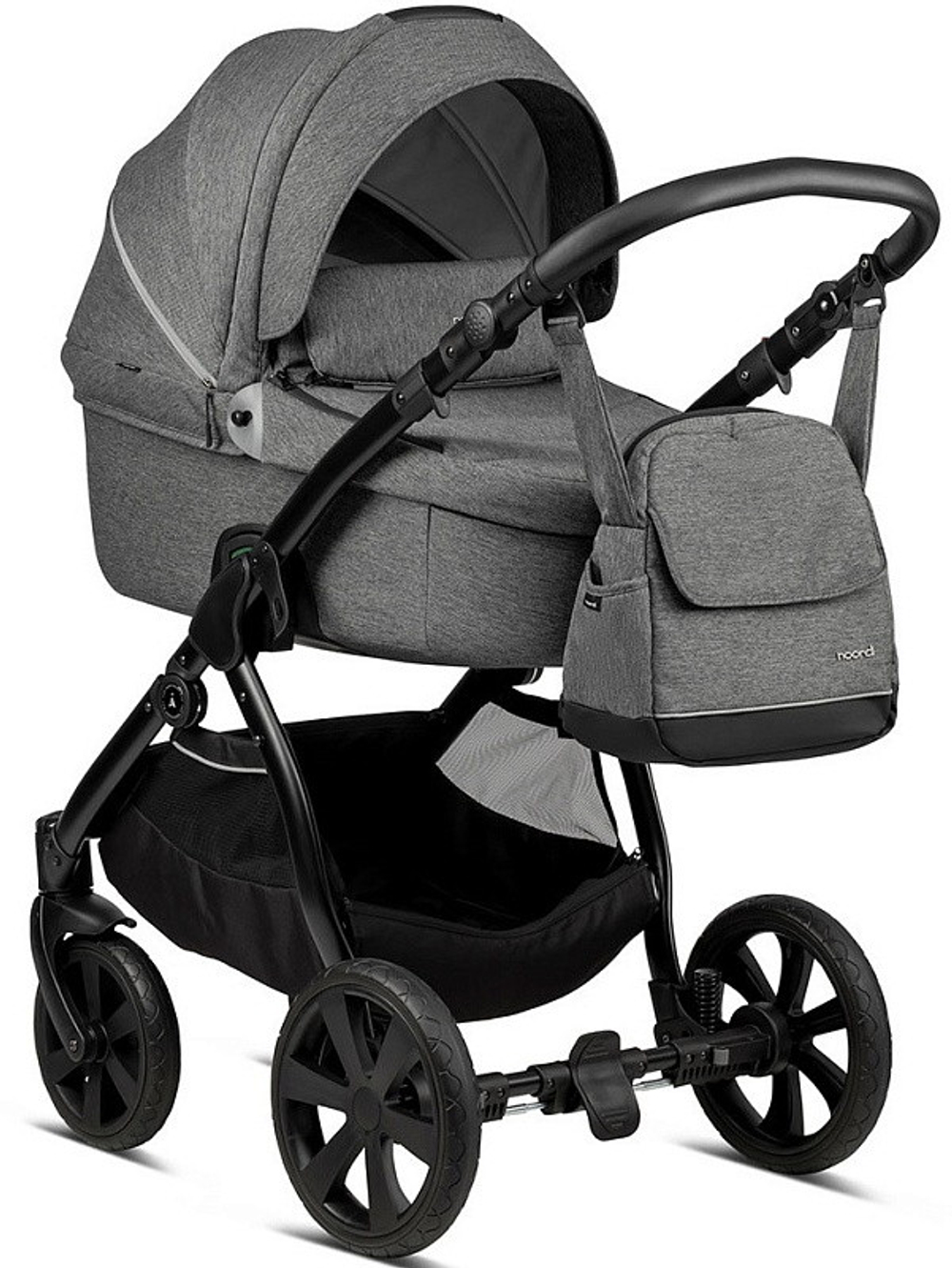 Детская коляска Noordi Fjordi 3 в 1 с автокреслом Terra Edusky Black 1132813/1302813 Dark Grey