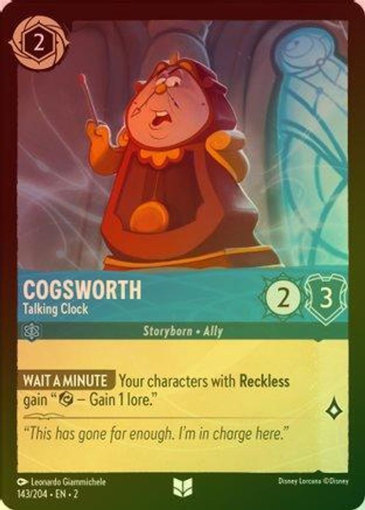 Cogsworth (Talking Clock) - 143/204 - Необычная (Foil)