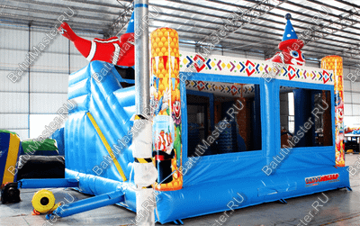 Коммерческий надувной батут "Рыбка-клоун" 5*5*5 м