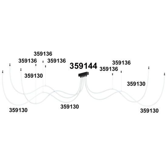 359144 KONST NT23 070 черный База для накладного монтажа светильников 359128-359133 IP20 70-200W 170-265V RAMO