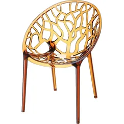 Стул Crystal прозрачный янтарный