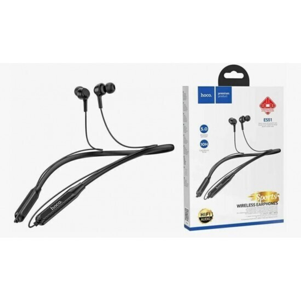 Спортивные наушники Hoco ES51 с bluetooth, 013065 Черный