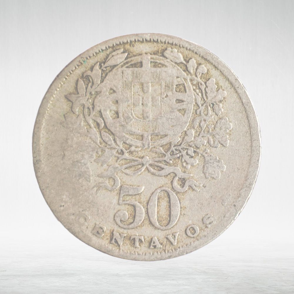 Portugal, 50 Centavos, 1927, F