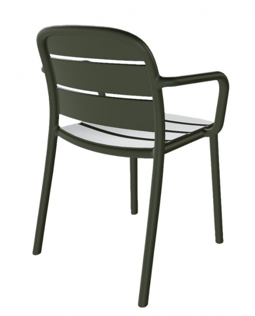 Кресло пластиковое Papatya Beykoz-K, кипарисовый