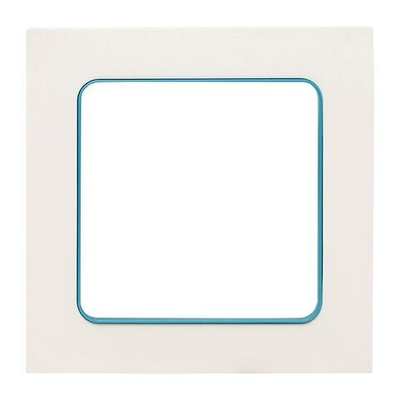 Стокгольм Рамка 1-местная белая с линией цвета синий EKF PROxima