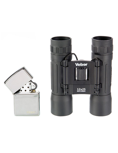 Бинокль БН 12*25 черн.Veber Sport