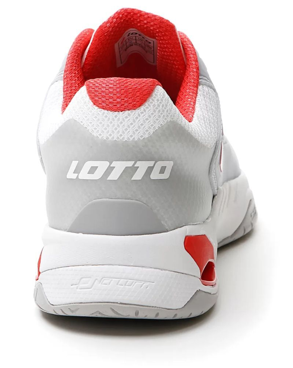 Женские Кроссовки теннисные Lotto Mirage 100 Speed - all white/red poppy
