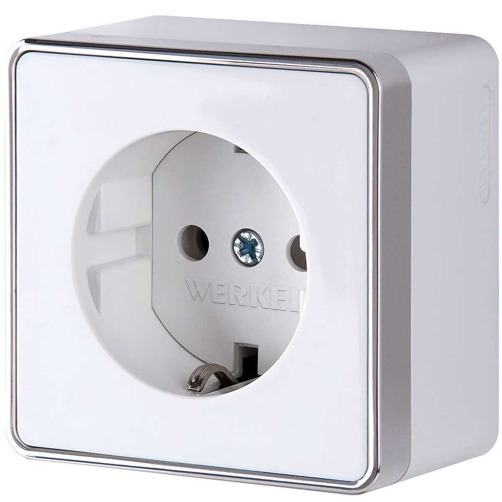 Розетка с заземлением Werkel Gallant белый W5071001 4690389164460