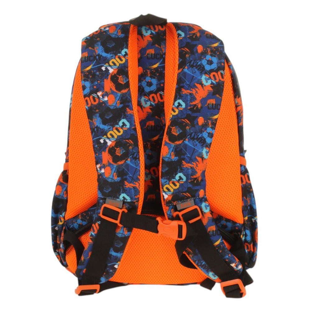 Рюкзак школьный Хитч "Футбол" 30*40*13 см, 2 отд, 3 кармана, боковые карманы, анатом. вставки (Luri