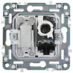 SKANDY Розетка двойная TV+RJ45 кат.5E SK-A14N металл никель IEK