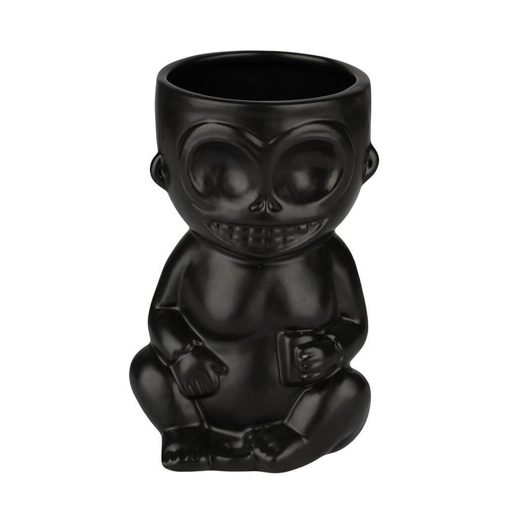 Бокал стакан для коктейля 500 мл "Тики" d 8,8 см h14,9 см черный керамика B'Guys P.L.- Barbossa