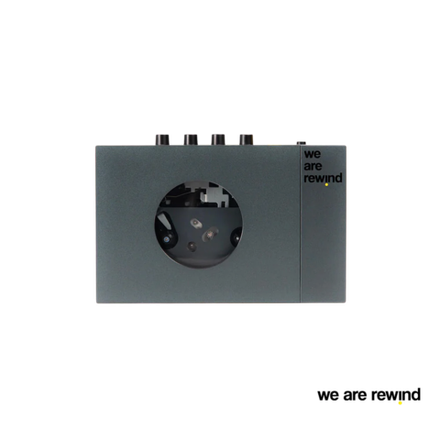 We Are Rewind Cassette Player Grey