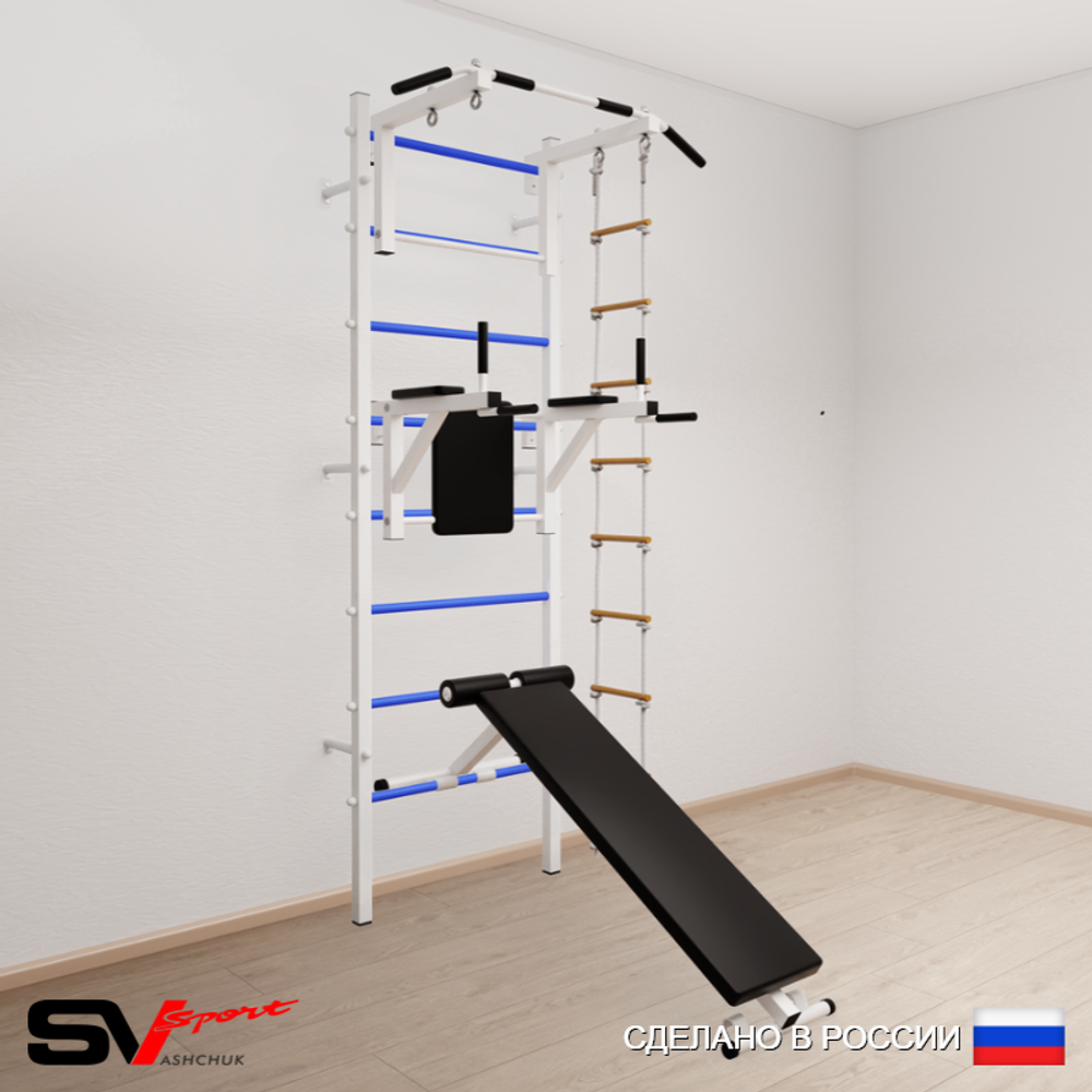 Шведская стенка Sv Sport 582 (Турник стандарт/Брусья/Скамья/Лестница)