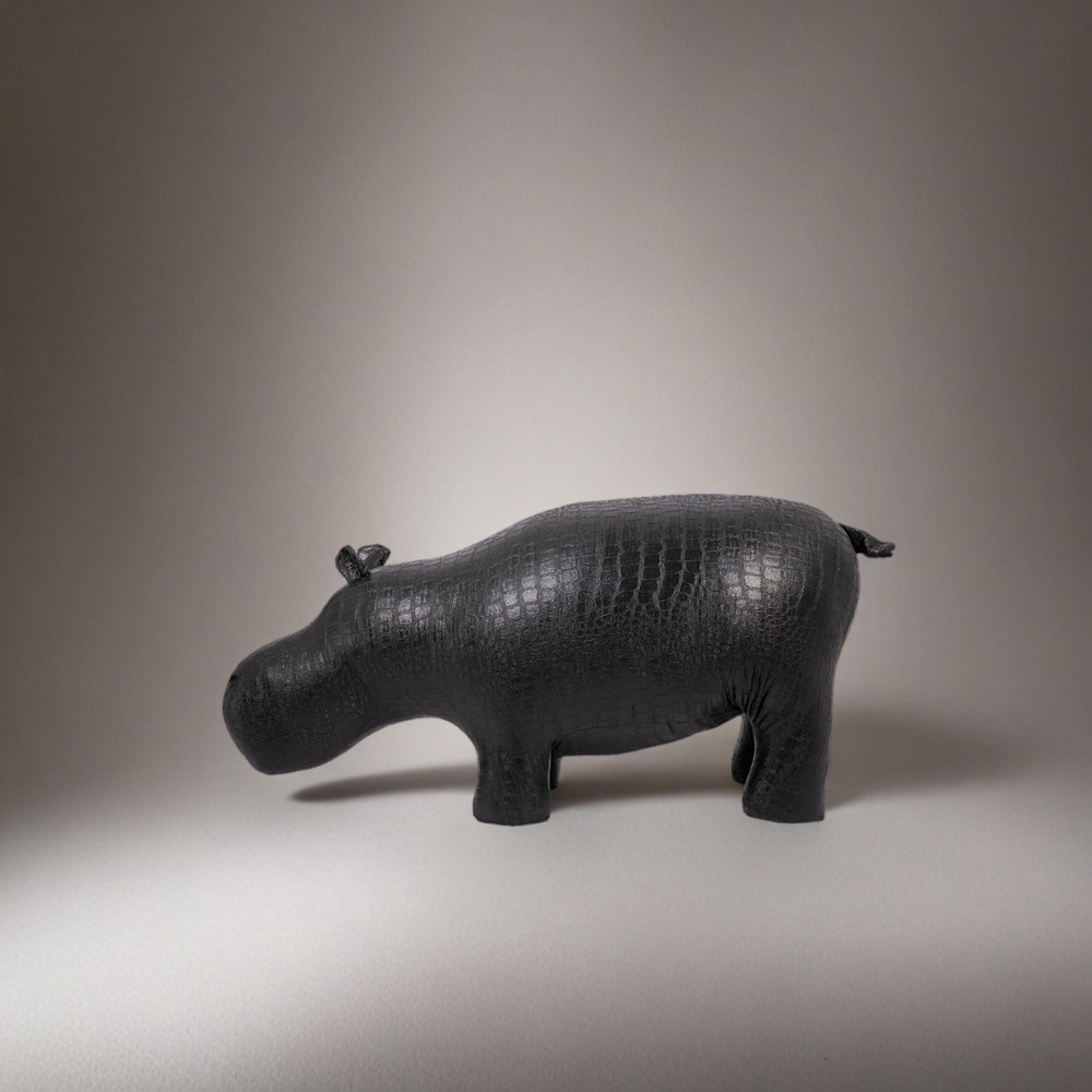 Банкетка Пуф Бегемот Черный средний